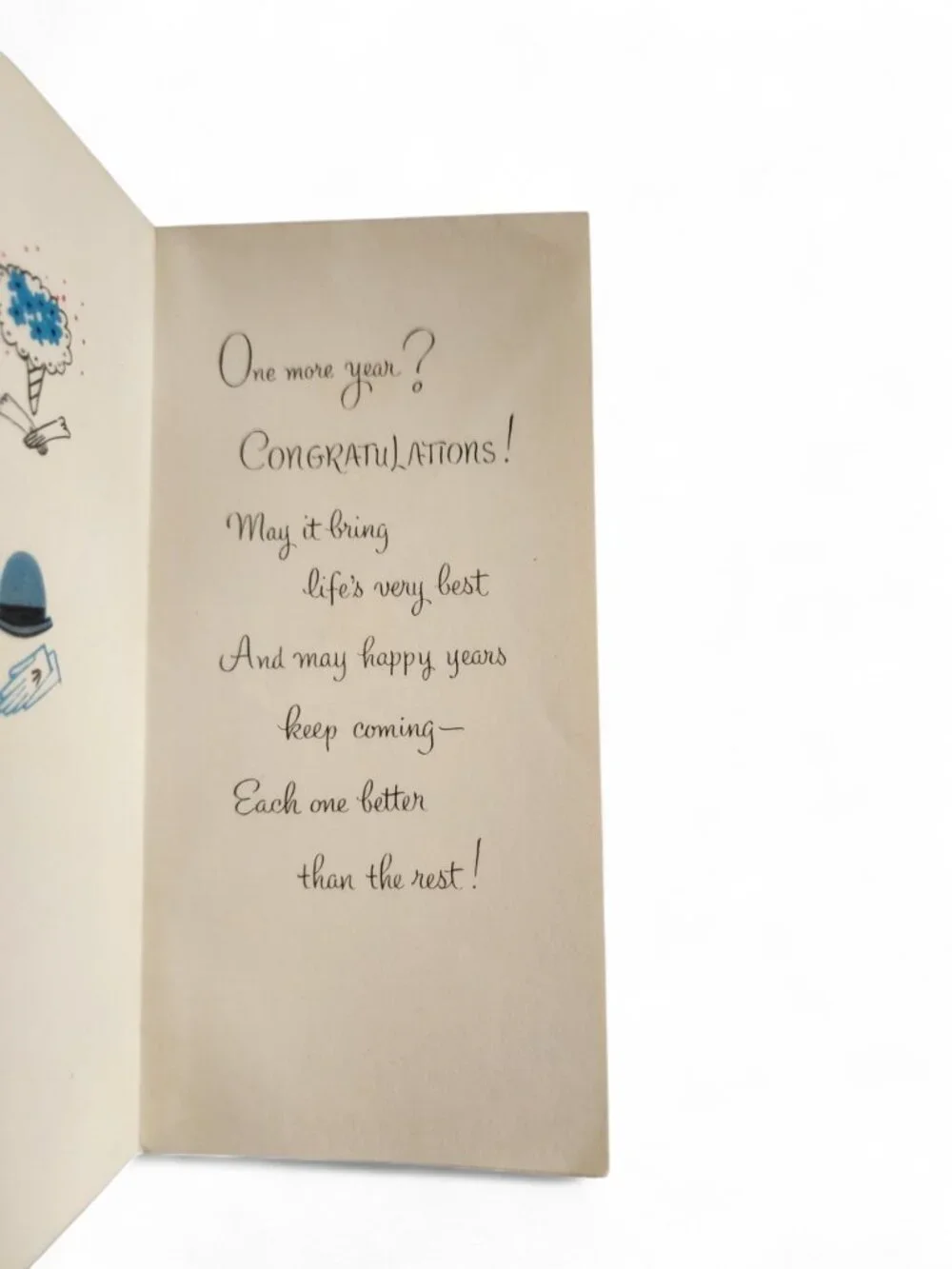 1950s Happy Anniversary Vintage Greeting Card